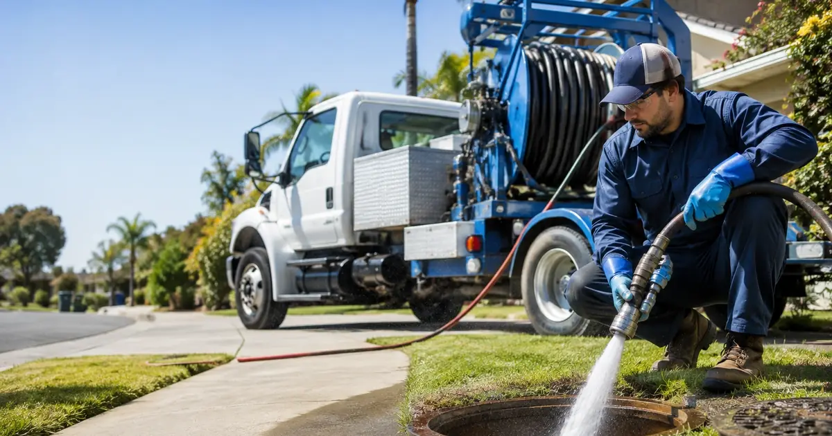 Hydro jet sewer cleaning Poway