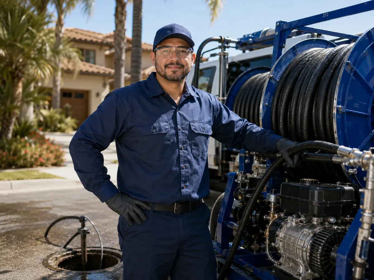 Hydro jet sewer cleaning in Poway