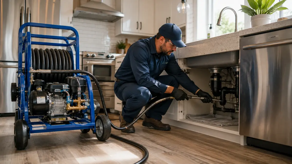 Kitchen Drain Hydro Jetting in Poway