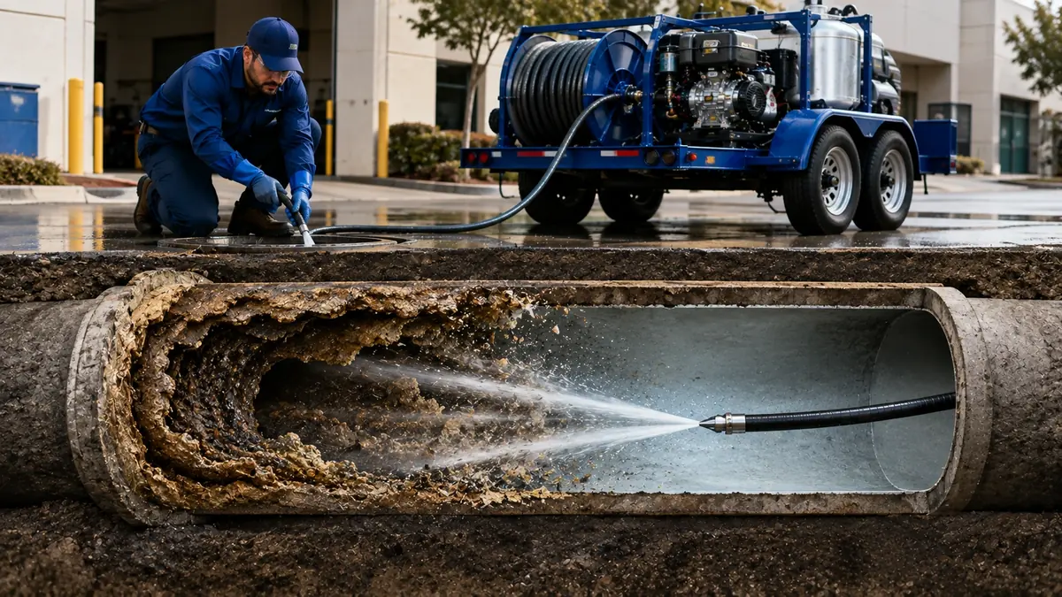 Sewer Pipe Descaling in Poway